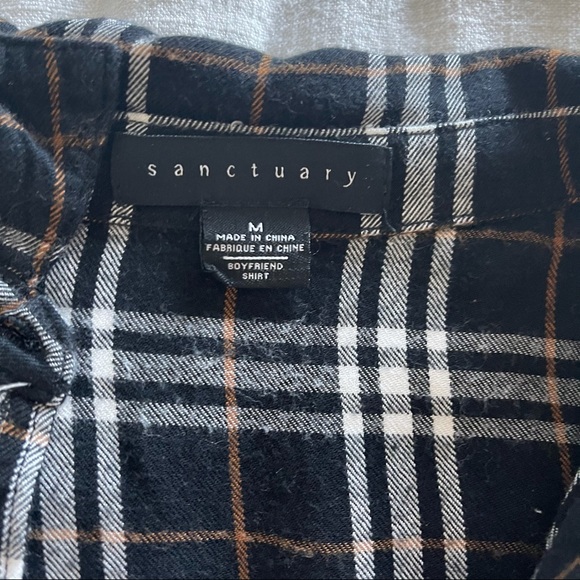 Boyfriend plaid button up - Picture 2 of 3